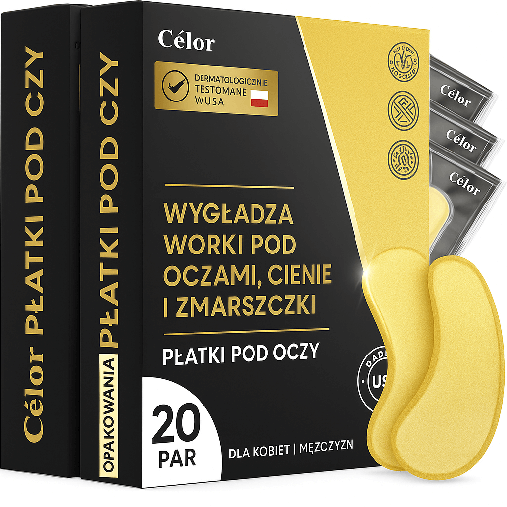👀Płatki pod oczy (20 par) - 🔥Płatki pod oczy na opuchliznę i cienie pod oczami - Maska pod oczy do pielęgnacji urody i ciała - Maska pod oczy z aminokwasami i kolagenem na cienie i opuchliznę firmy Celor