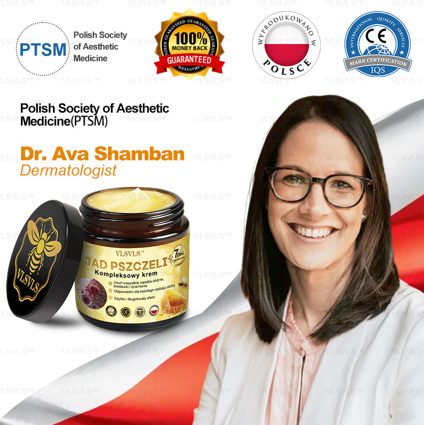 VLSVLS™ Krem Komprehensywny z Jadami Pszczół 🧑‍⚕️ Rekomendowany przez Dermatologów 50g