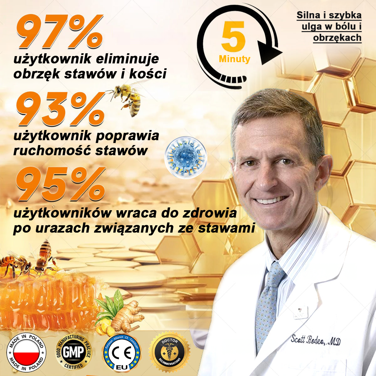 🦴TLOPA® Toksyna botulinowa i jad pszczeli Krem przeciwbólowy do gojenia kości🔥🔥🔥🔥