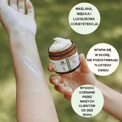 🔥Ręcznie robiony balsam łojowy (z dodatkiem ziół) Organiczne masło do ciała z dodatkiem oliwy z oliwek, na egzemę, trądzik różowaty, dla niemowląt