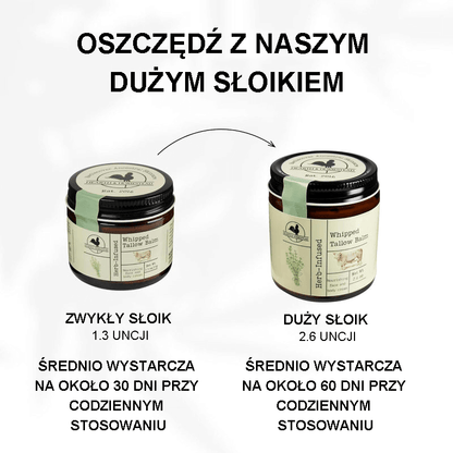 🔥Ręcznie robiony balsam łojowy (z dodatkiem ziół) Organiczne masło do ciała z dodatkiem oliwy z oliwek, na egzemę, trądzik różowaty, dla niemowląt